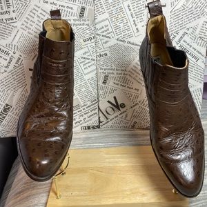 Donato Marrone Men’s Brown Leather Boots in Size 9 1/2